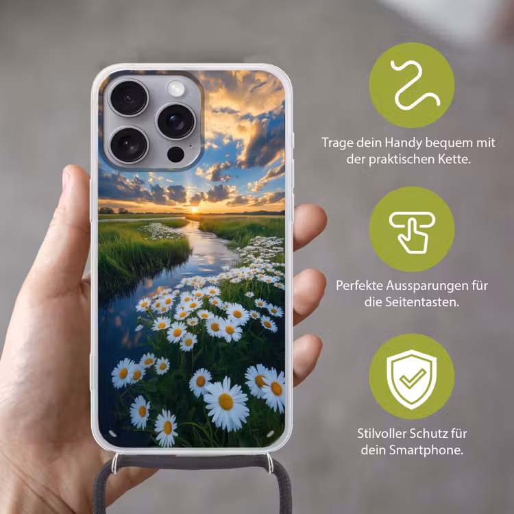 Beekje - Landschap - Margriet Hoesje iPhone 16 Pro Max met koord klein -sfeer2_DE