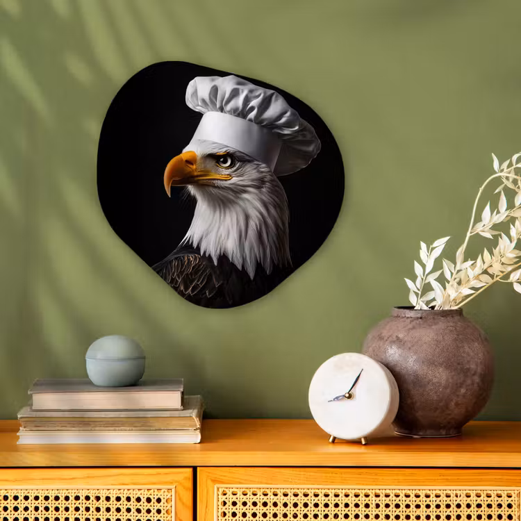 Arend -Amerika - Koksmuts - Vogel - Stoer Wandcirkel Organisch Forex 3mm klein -sfeer2