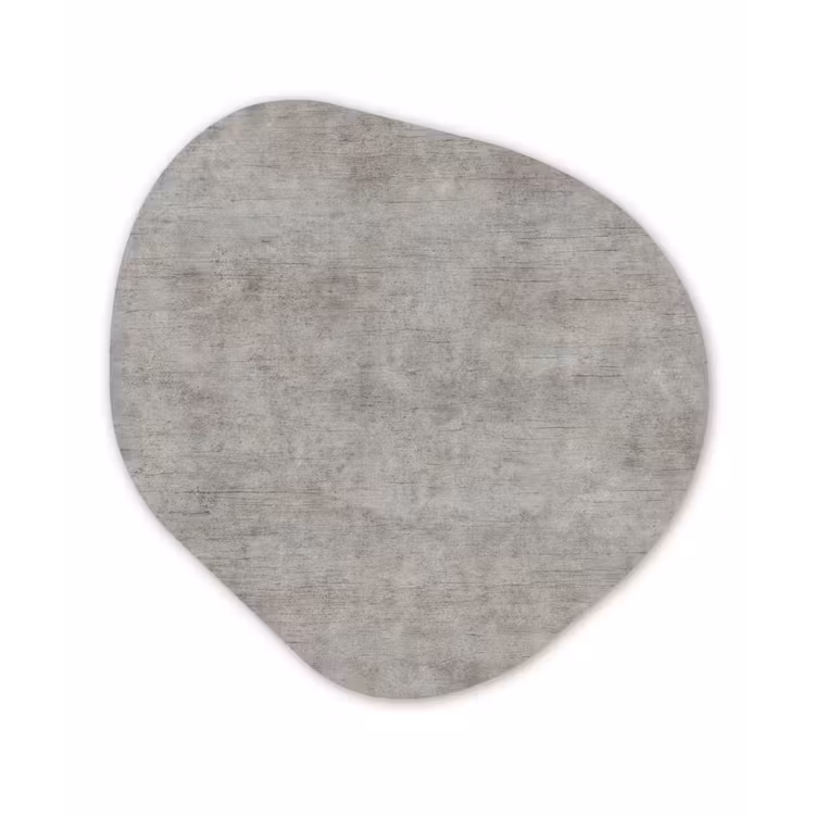 Beton - Oud - Grijs - Patronen Wandcirkel Organisch Forex 3mm klein 629 -3d