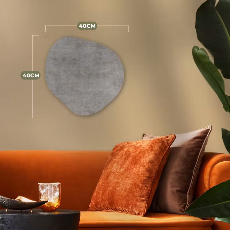 Beton - Oud - Grijs - Patronen Wandcirkel Organisch Forex 3mm klein 629 -sfeer3