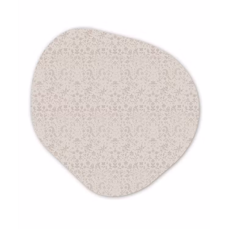Bloemen - Bladeren - Licht - Taupe Wandcirkel Organisch Forex 3mm klein 629 -3d