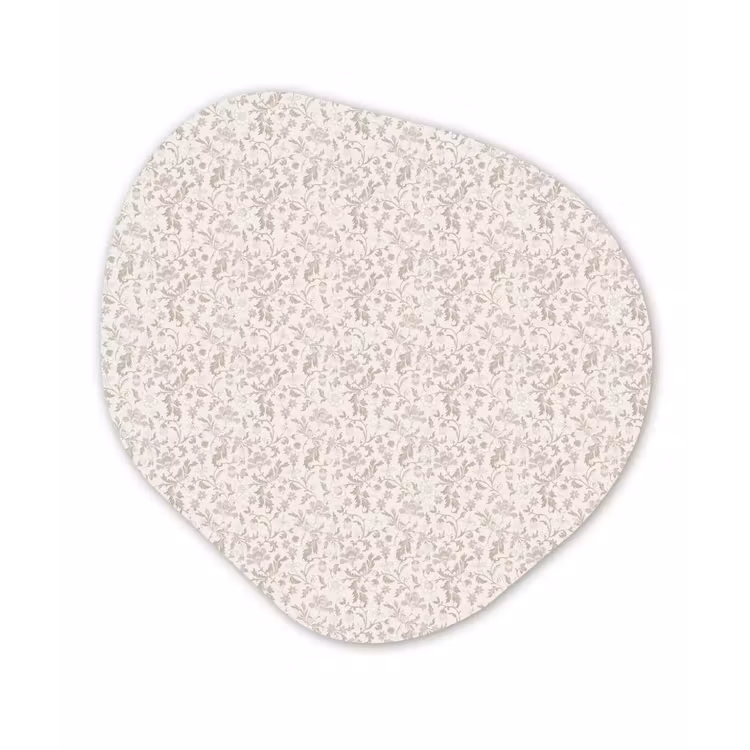 Bloemen - Patroon - Taupe Wandcirkel Organisch Forex 3mm klein 629 -3d