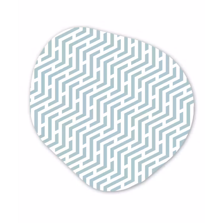 Design - Geometrie - Patroon - Groen Wandcirkel Organisch Forex 3mm klein 629 -3d