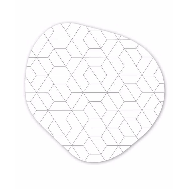 Geometrie - Lijn - Patroon Wandcirkel Organisch Forex 3mm klein 629 -3d