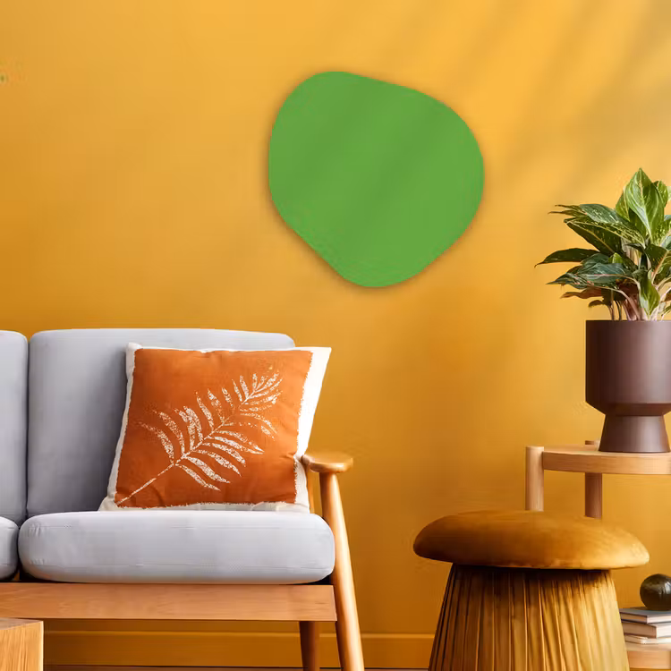 Groen - Kleuren - Natuur Wandcirkel Organisch Forex 3mm klein 629 -sfeer4