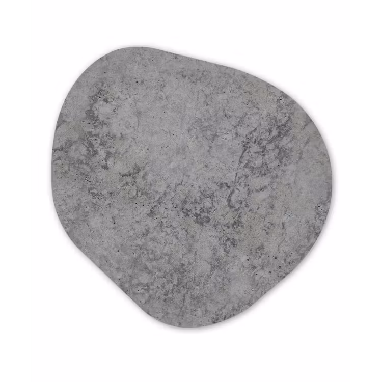 Industrieel - Beton - Patronen Wandcirkel Organisch Forex 3mm klein 629 -3d
