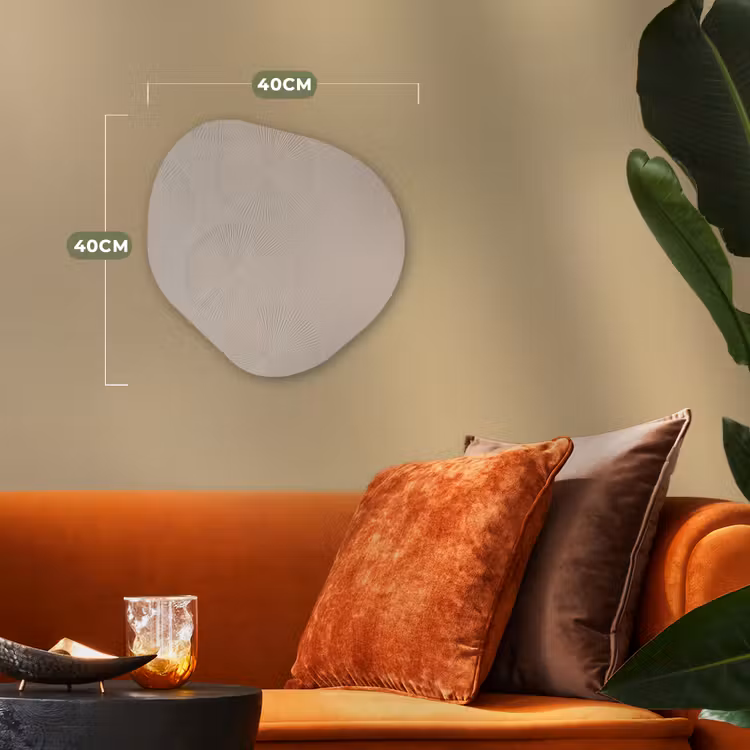 Japandi - Beige - Modern Wandcirkel Organisch Forex 3mm klein -sfeer3