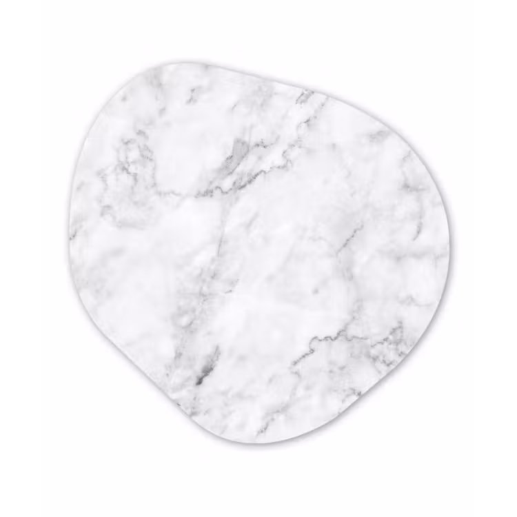 Klassiek - Marmer - Aders - Grijs Wandcirkel Organisch Forex 3mm klein 629 -3d