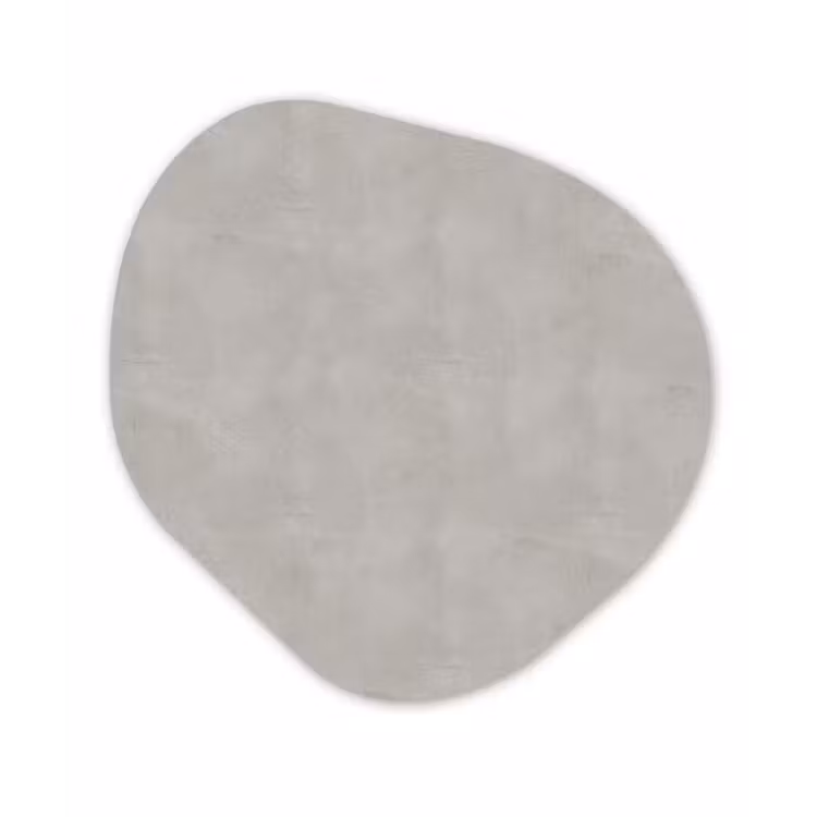 Beton - Patroon - Abstract Wandcirkel Organisch Forex 3mm klein 629 -3d