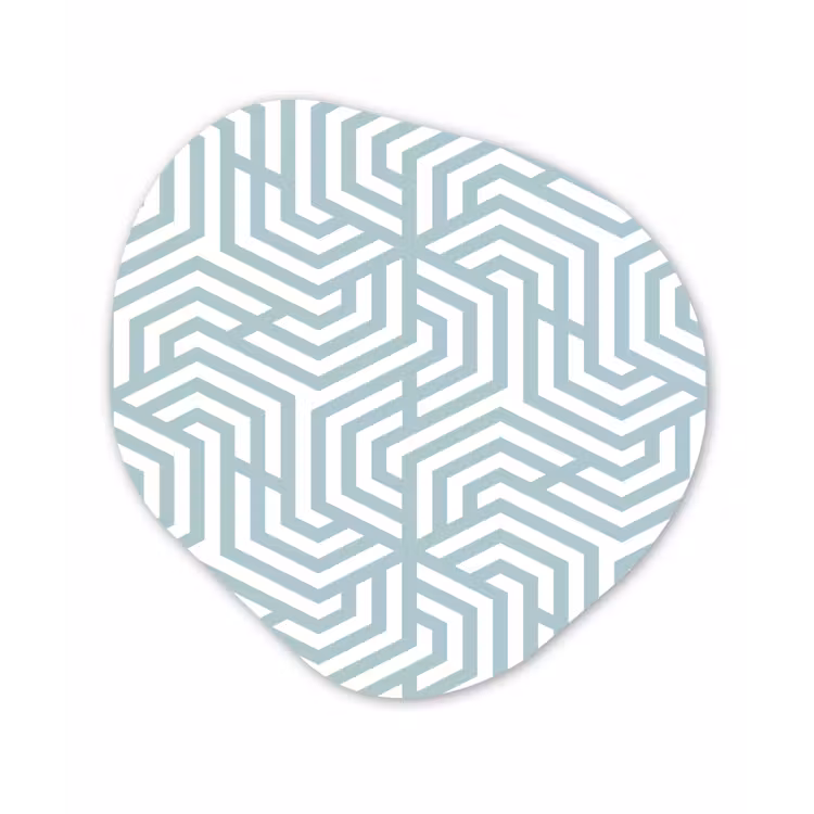 Patronen - Abstract - Driehoek - Geometrie Wandcirkel Organisch Forex 3mm klein 629 -3d