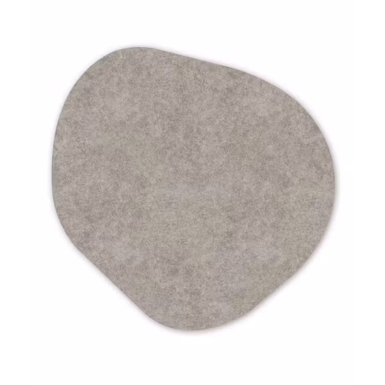 Patroon - Beton - Grijs Wandcirkel Organisch Forex 3mm klein 629 -3d