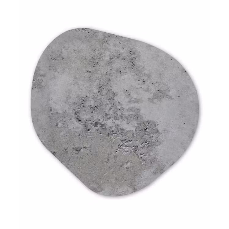 Patroon - Grijs - Oud - Beton Wandcirkel Organisch Forex 3mm klein 629 -3d