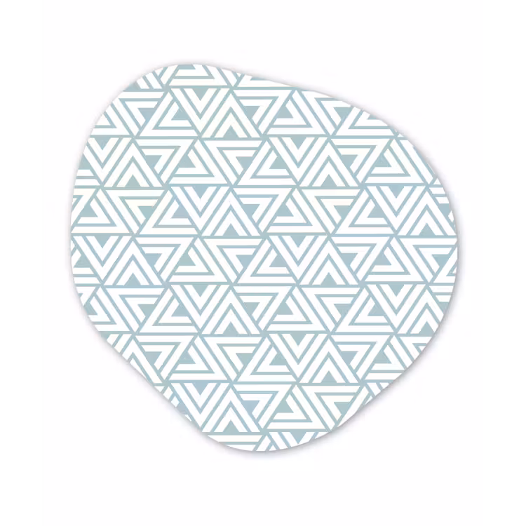 Patroon - Lijn - Design - Groen Wandcirkel Organisch Forex 3mm klein 629 -3d