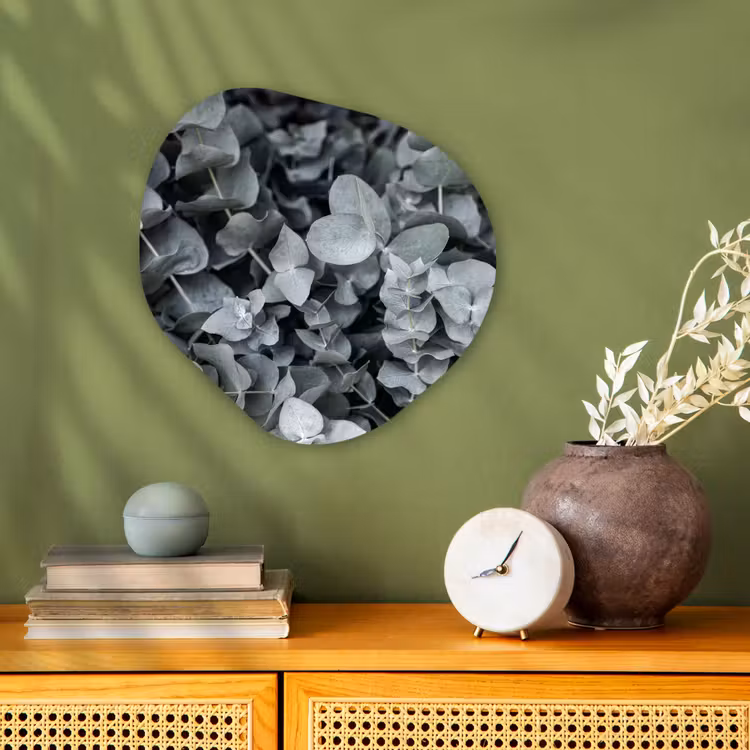 Natuur - Planten - Eucalyptus - Bladeren Wandcirkel Organisch Forex 3mm klein -sfeer2