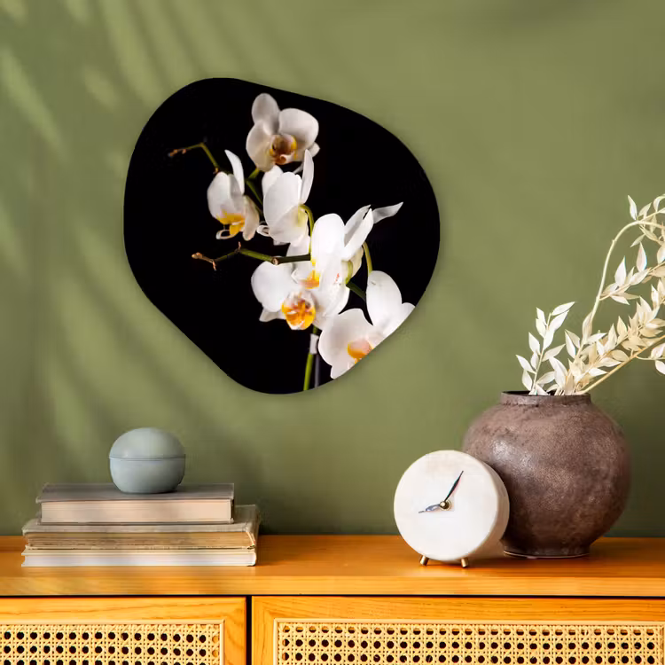 Orchidee - Bloemen - Planten - Botanisch Wandcirkel Organisch Forex 3mm klein -sfeer2