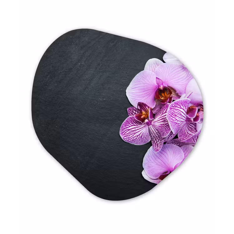 Orchidee - Bloemen - Roze - Flora Wandcirkel Organisch Forex 3mm klein -3d
