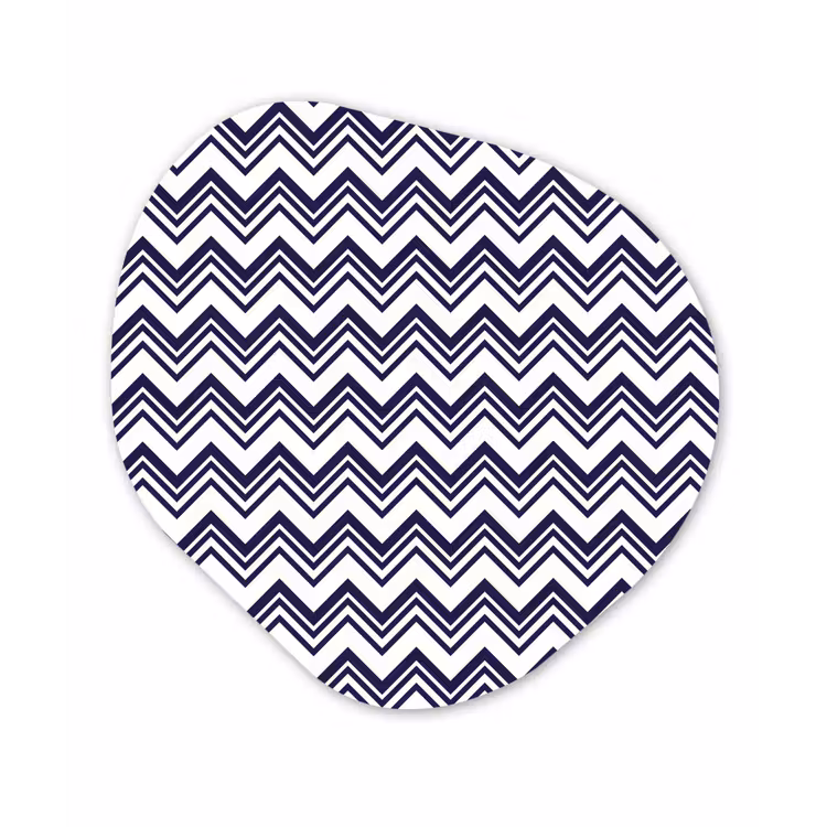 Oceaan - Golven - Blauw - Wit Wandcirkel Organisch Forex 3mm klein 629 -3d