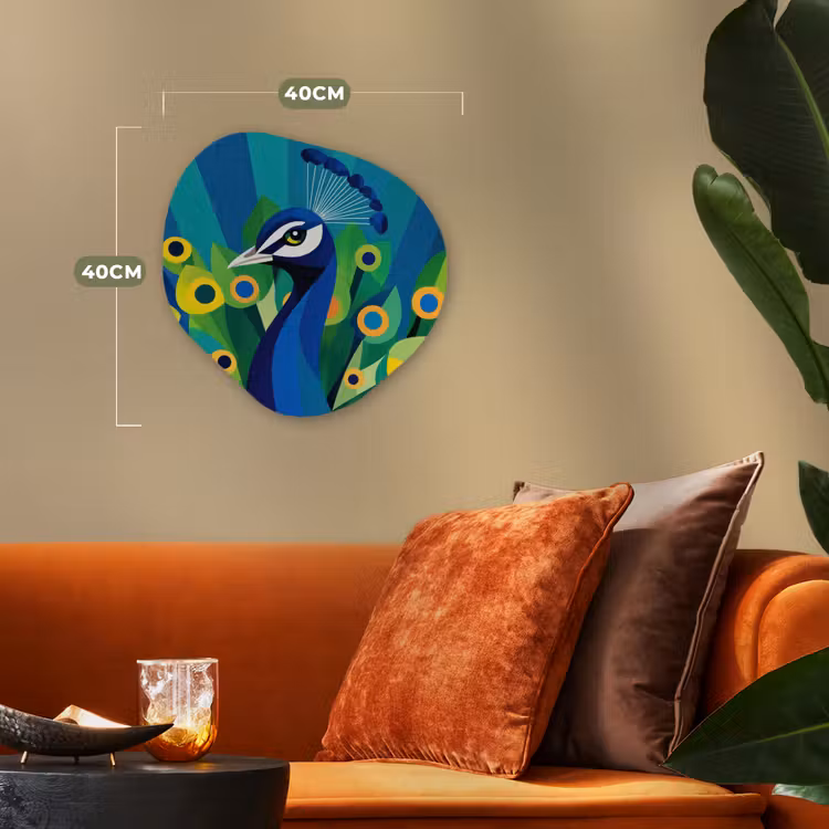 Pauw - Cirkels - Blauw Wandcirkel Organisch Forex 3mm klein -sfeer3