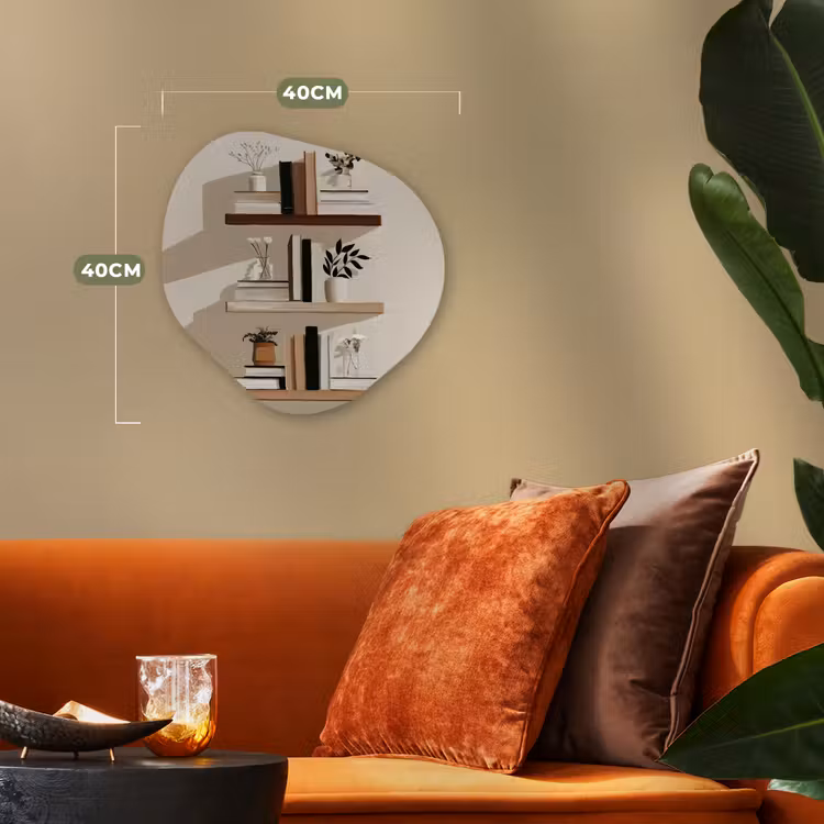 Plankjes - Boeken - Vaasjes - Planten Wandcirkel Organisch Forex 3mm klein -sfeer3