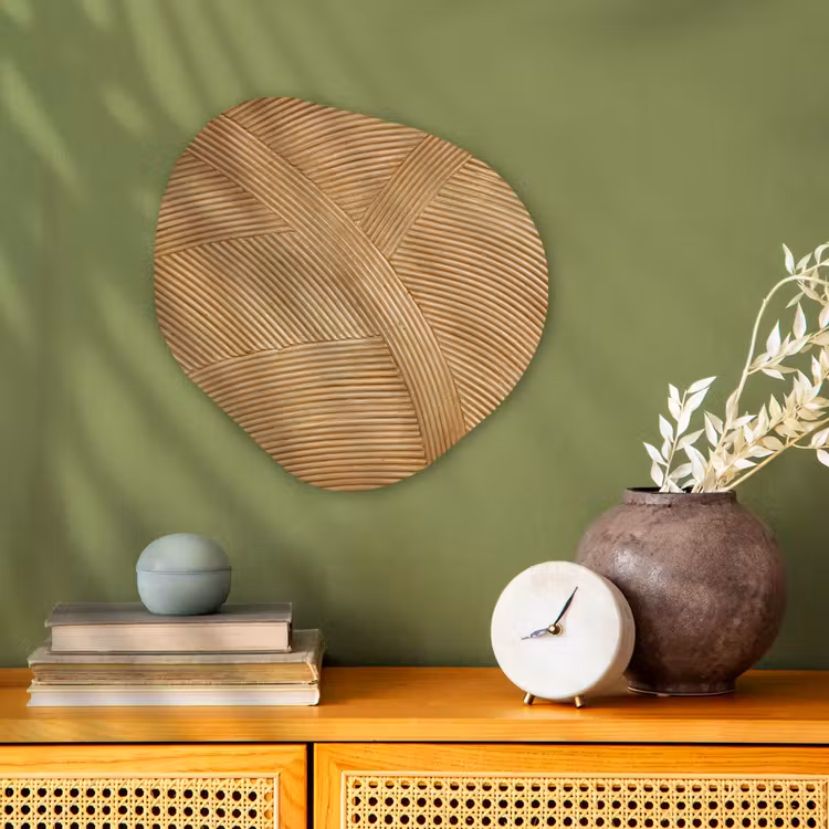 Structuur - Natuur - Kunst - Rotan Wandcirkel Organisch Forex 3mm klein -sfeer2