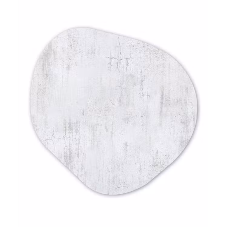 Muur - Geverfd - Wit - Onafgewerkt Wandcirkel Organisch Forex 3mm klein 629 -3d