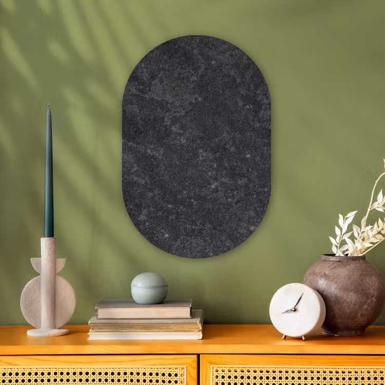 Beton - Muur - Vormen - Grind Wandcirkel Ovaal Forex klein -sfeer2