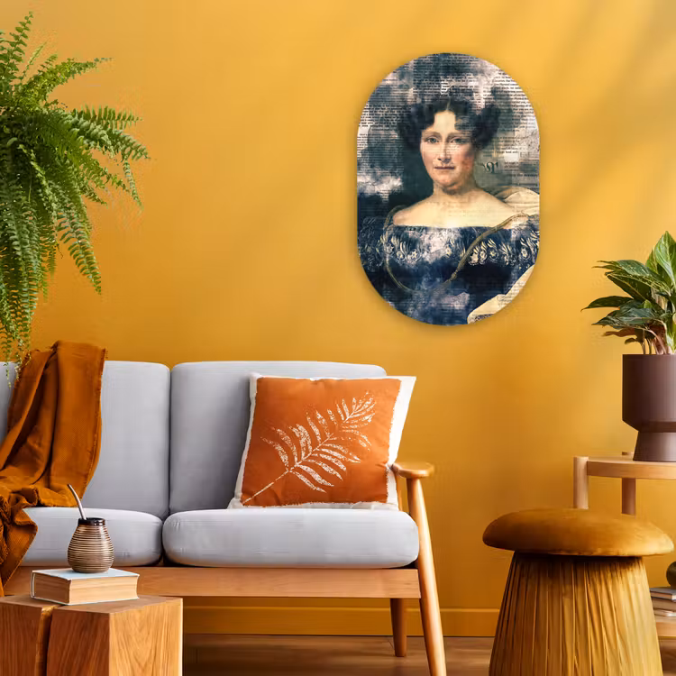 Johanna Henriette Engelen - Dubois Drahonet - Krant Wandcirkel Ovaal Forex klein -sfeer4