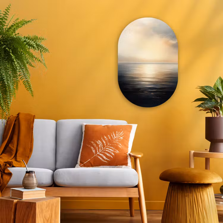 Zon - Horizon - Zee Wandcirkel Ovaal Forex klein -sfeer4