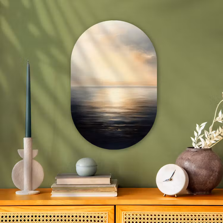 Zon - Horizon - Zee Wandcirkel Ovaal Forex klein -sfeer2
