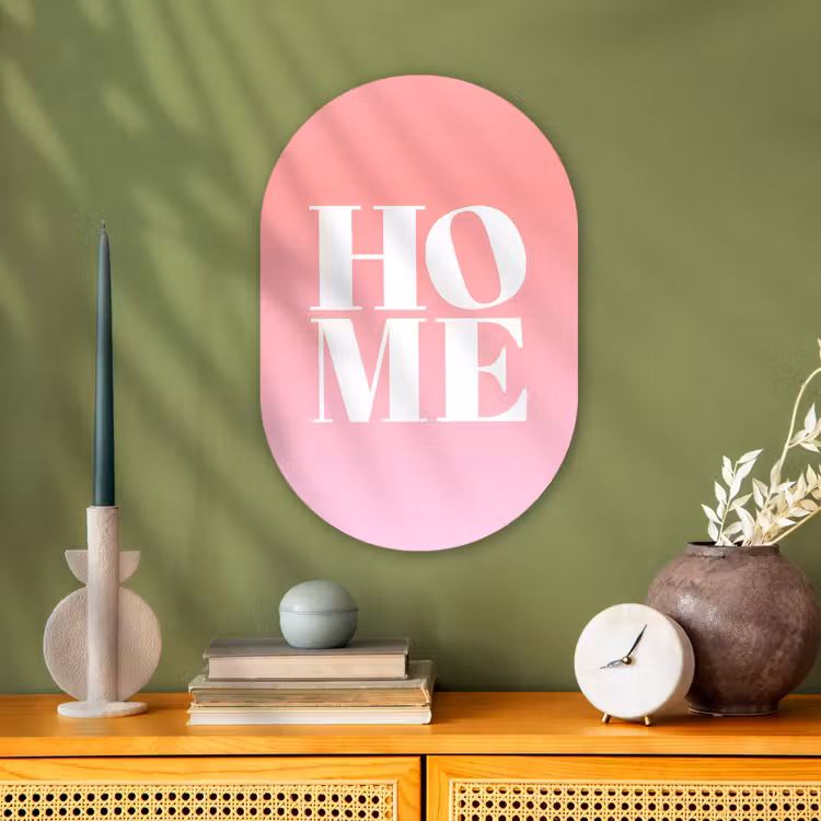 Home - Letters - Groot - Roze Wandcirkel Ovaal Forex klein -sfeer2