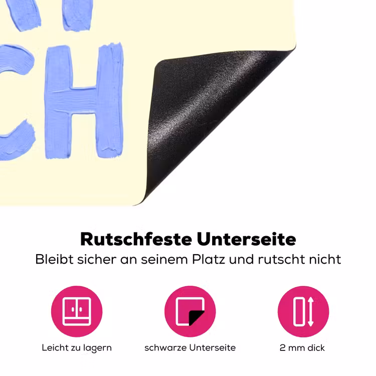 100% that bitch - Blauw - Wit Inductie beschermer vinyl 3mm klein -zzzzzzz-lf-onderkant