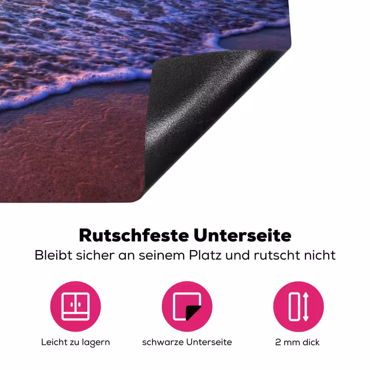 Avondlicht over de Vloedlijn Inductie beschermer vinyl 3mm klein -zzzzzzz-lf-onderkant