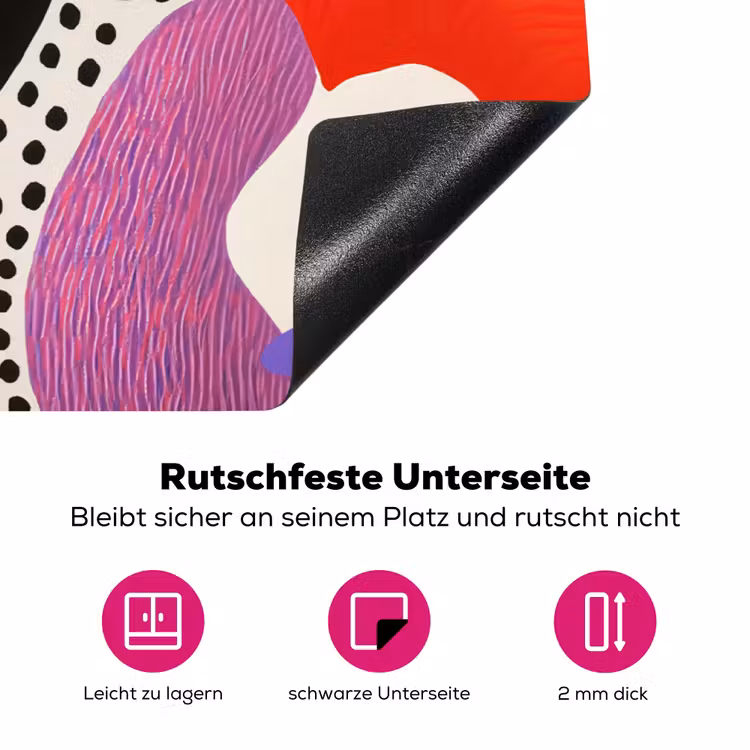 Abstract - Vormen - Kleuren - Stippen Inductie beschermer vinyl 3mm klein -zzzzzzz-lf-onderkant