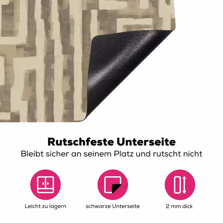 Abstract - Geometrisch - Groen Inductie beschermer vinyl 3mm klein 276 -zzzzzzz-lf-onderkant