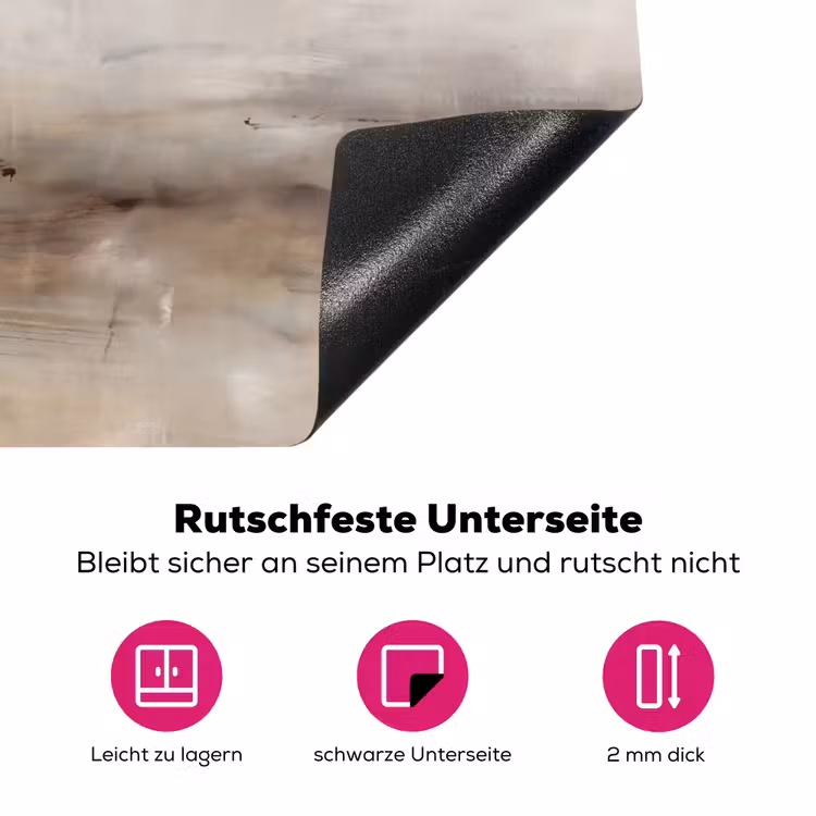 Abstrakt - Landschap - Modern - Beige - Kunst Inductie beschermer vinyl 3mm middel -zzzzzzz-lf-onderkant