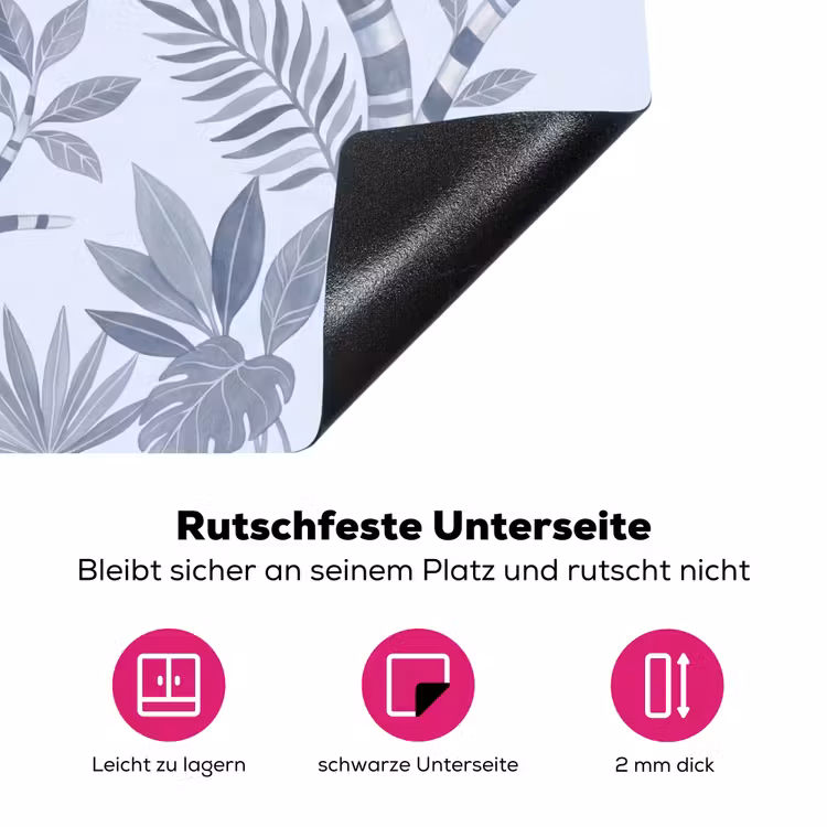 Aap - Boom - Bladeren - Jungle - Illustratie Inductie beschermer vinyl 3mm middel -zzzzzzz-lf-onderkant