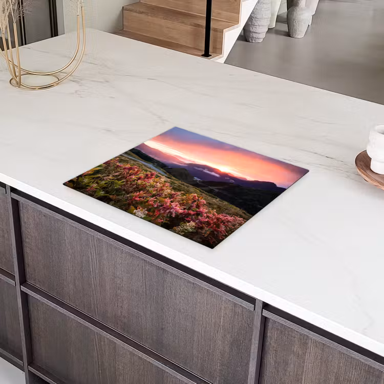 Alpengloed en Wilde Bloemen Inductie beschermer vinyl 3mm middel -sfeer8