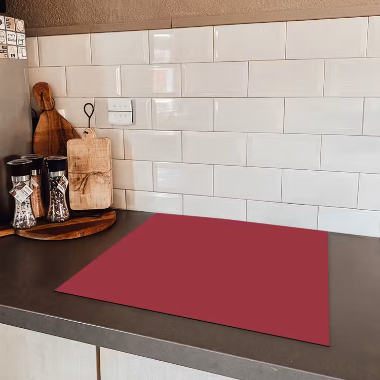Antique - Ruby - Rood Inductie beschermer vinyl 3mm middel 274 -sfeer3