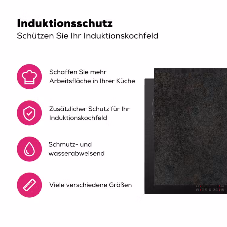 Eeuwenoude Betonpatina Inductie beschermer vinyl 3mm klein -zzzzzzz-lf-ups