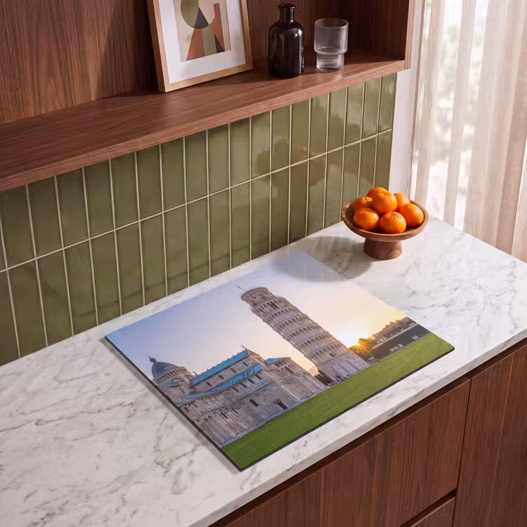 Architectuur - Toren - Pisa - Italië - Zonsondergang Inductie beschermer vinyl 3mm middel -sfeer8