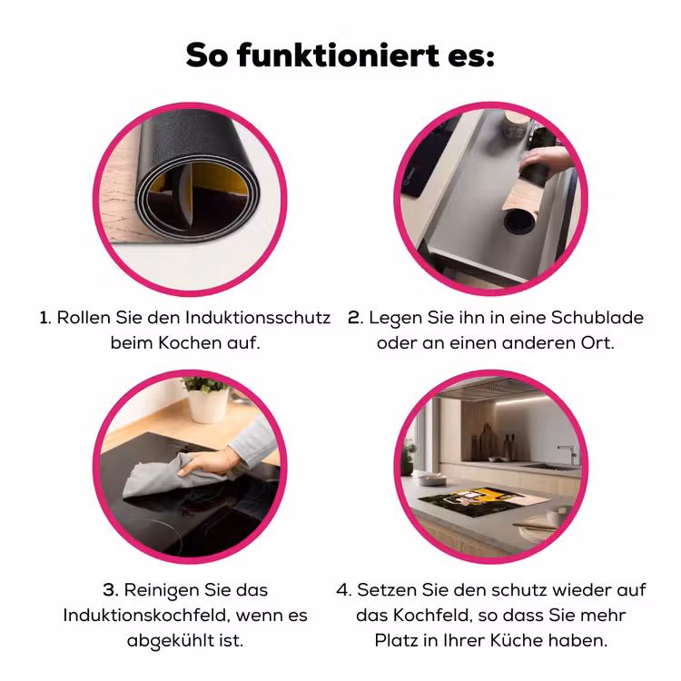Auto - Picknick - Zomer - Geel Inductie beschermer vinyl 3mm middel -zzzzzzz-lf-werking