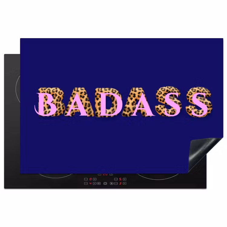 Badass - Panterpint - Schaduw - Roze Inductie beschermer vinyl 3mm klein -3d