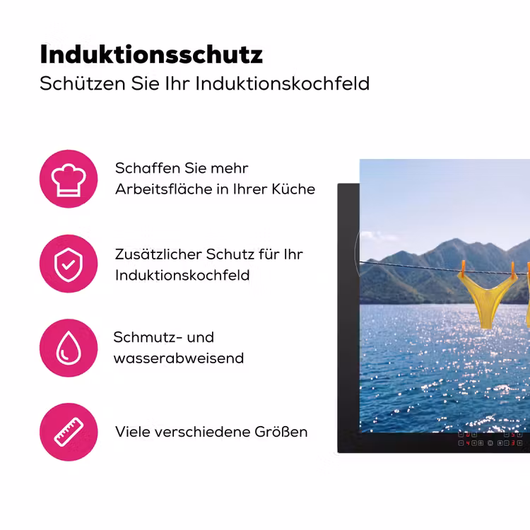Badmode - Bikini - Zee - Bergen - Geel Inductie beschermer vinyl 3mm middel -zzzzzzz-lf-ups