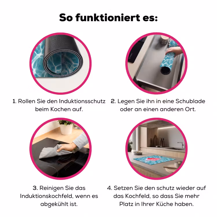 Zwemkleding - Gestreept - Water - Zomer - Rood-wit Inductie beschermer vinyl 3mm middel -zzzzzzz-lf-werking