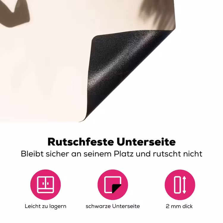 Badkleding - Palmbomen - Schaduw - Tropisch Inductie beschermer vinyl 3mm klein -zzzzzzz-lf-onderkant