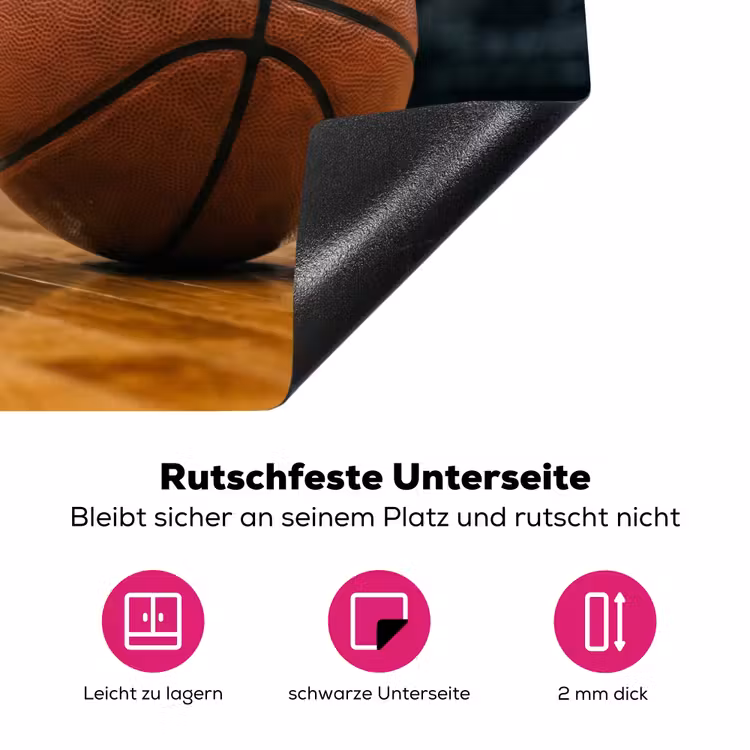 Basketbal - Arena - Sport Inductie beschermer vinyl 3mm klein -zzzzzzz-lf-onderkant