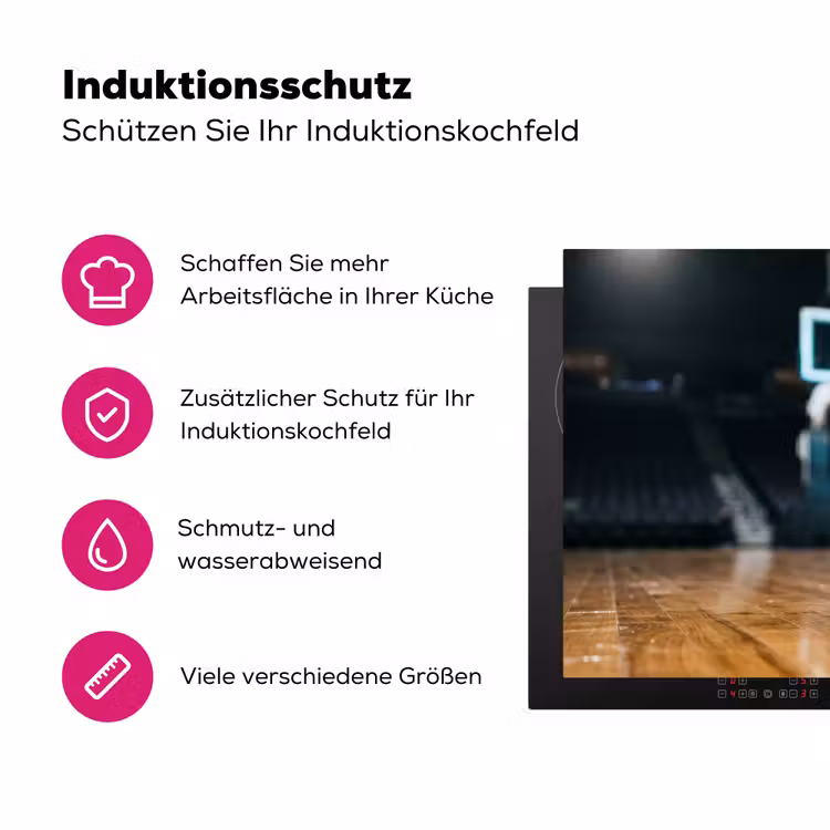 Basketbal - Arena - Sport Inductie beschermer vinyl 3mm klein -zzzzzzz-lf-ups
