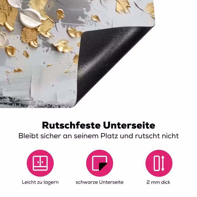 Boom - Beige - Grijs - Goud - Abstract Inductie beschermer vinyl 3mm klein -zzzzzzz-lf-onderkant