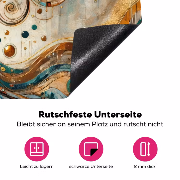 Levensboom - Boom - Abstract - Modern Inductie beschermer vinyl 3mm klein -zzzzzzz-lf-onderkant