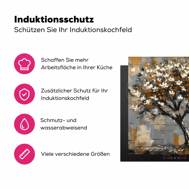Boom - Graffiti - Banksy Style - Balloon Girl Inductie beschermer vinyl 3mm klein -zzzzzzz-lf-ups
